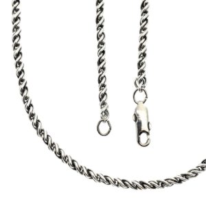 Zilveren kabelketting | 45 cm