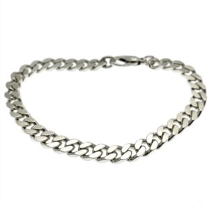 Zilveren gourmet schakel armband | 19 cm
