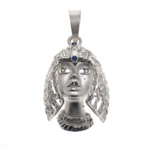 zilveren hanger cleopatra met zirconia