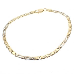 bicolor gouden armband