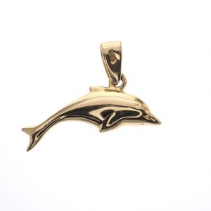 gouden kettinghanger dolfijn