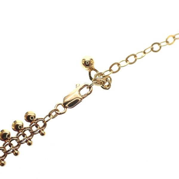 Gouden dames collier; Vintage | 48-42 cm