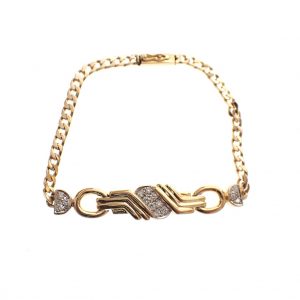 vintage gouden heren armband