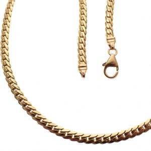 gouden brede collier