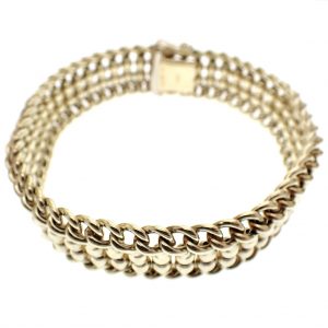 brede gouden armband