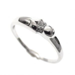 witgouden dames ring diamant