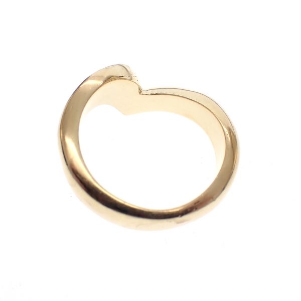 Gouden V-vorm ring