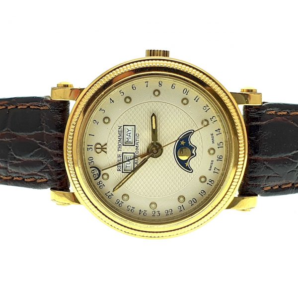 Revue Thommen Triple-calendar; Automatisch heren horloge met maanfase