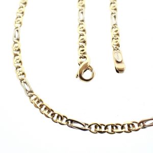 bicolor gouden heren ketting