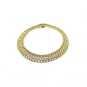 14 k gouden schakel armband