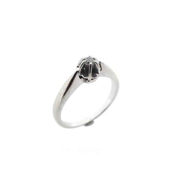 witgouden ring met diamant