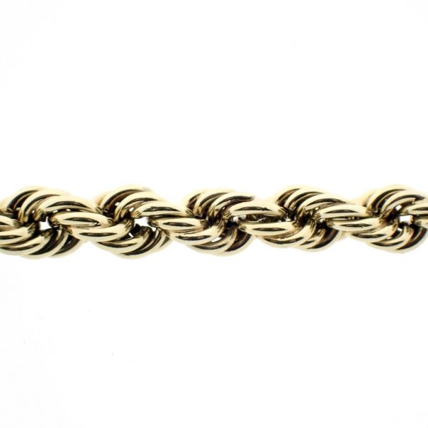 Gouden gedraaide schakel ketting | 45 cm