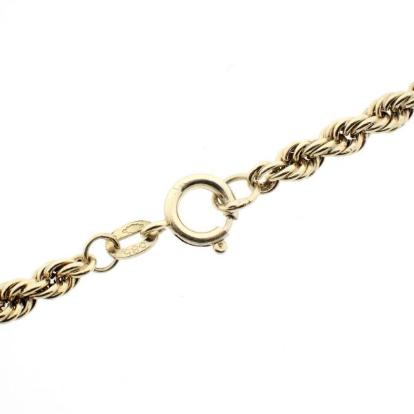 Gouden gedraaide schakel ketting | 45 cm