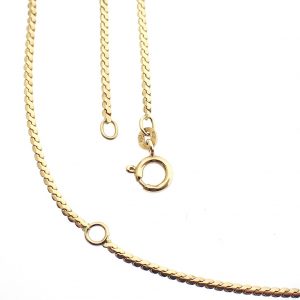 18bk gouden schakel ketting