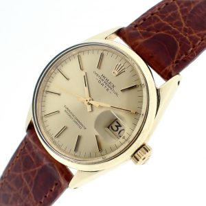 Rolex Date 1550; Gold capped automatisch horloge