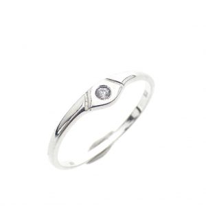 zilveren ring met zirconia