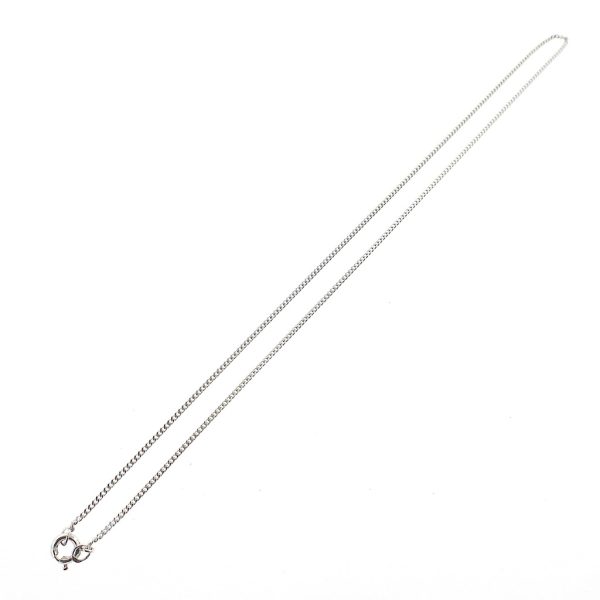 Zilveren basis ketting; Gourmetschakel 1,3 mm | Selecteer lengte | 38 – 45 cm