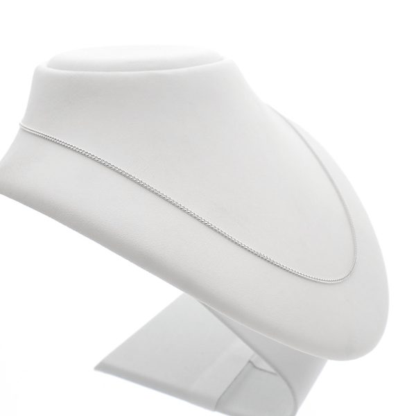Zilveren basis ketting; Gourmetschakel 1,3 mm | Selecteer lengte | 38 – 45 cm
