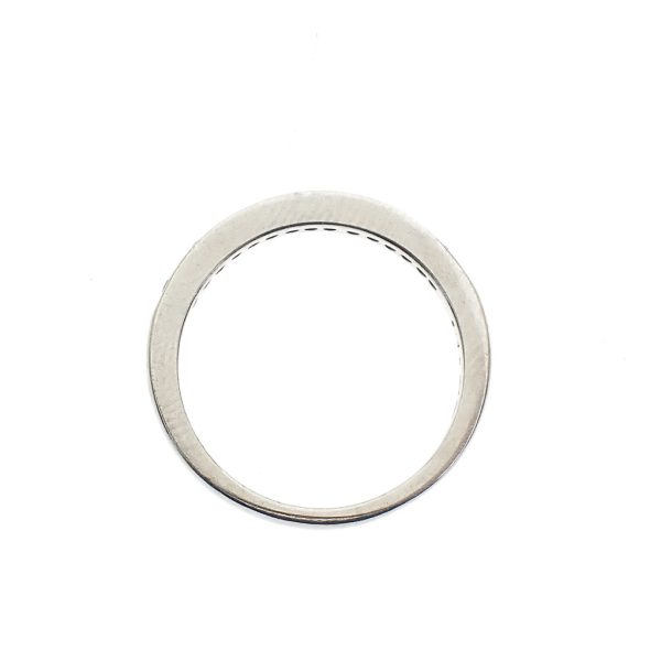 Witgouden rijring met diamant | 0,15 ct.