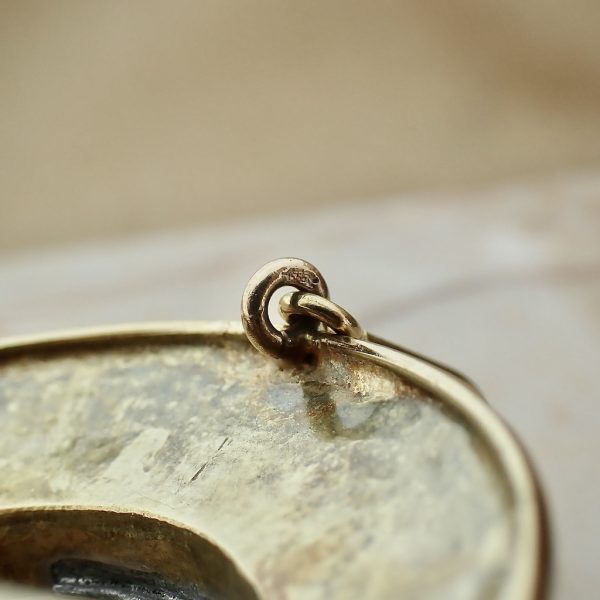 Grote gouden broche/hanger met camee | Antiek