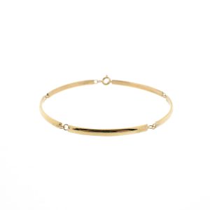 18 karaat geelgouden armband met fantasie schakels