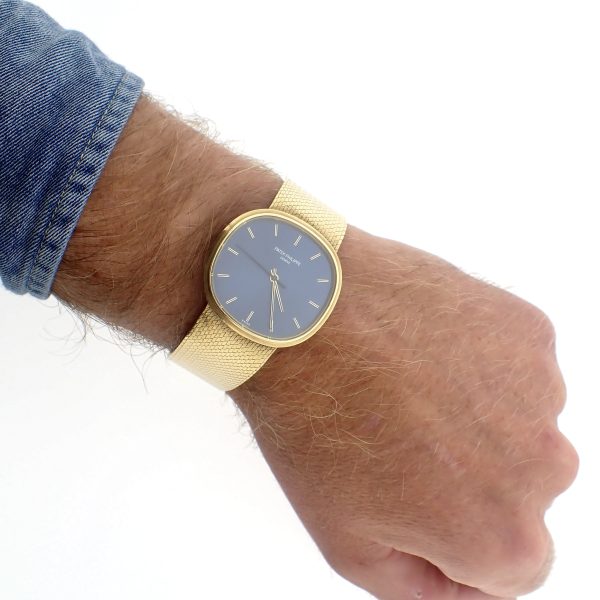 Patek Philippe Ellipse Automatic; Exclusief 18k. gouden heren horloge