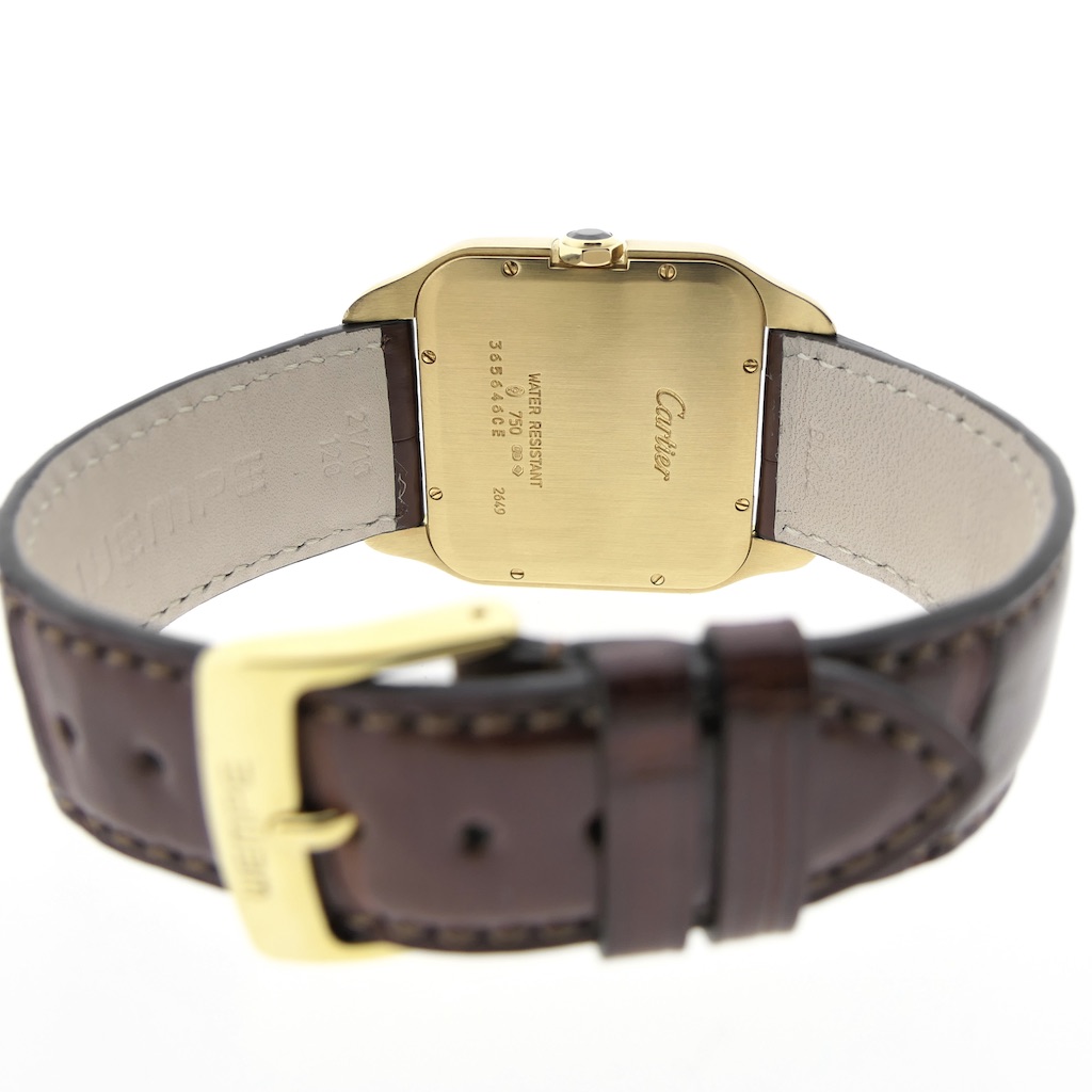 Cartier Santos Dumont 18k. gouden horloge Juweelwinkel