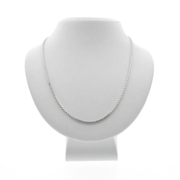 Zilveren basis ketting; Venetiaanse schakel 1,8 mm | Selecteer lengte | 38 – 80 cm