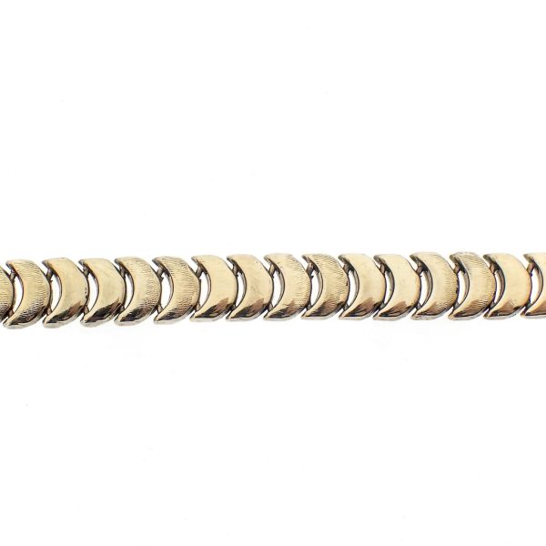 8 Krt. Fantasie schakel armband | 20 cm