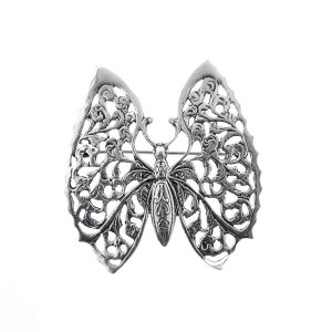 tweede gehalte zilveren broche van een vlinder