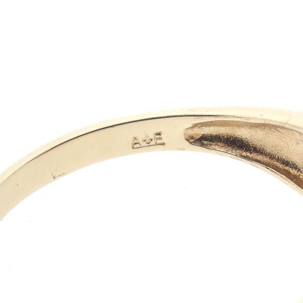 Gouden entourage ring met diamanten | 0,19 ct.