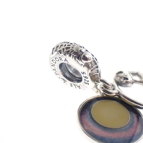 Pandora x Disney bedel hanger; Zilver; Nightmare Before Christmas