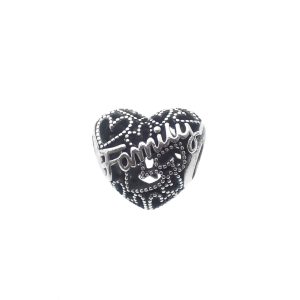 zilveren Pandora bedel family heart