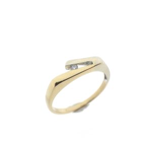 Gouden bicolour ring diamant