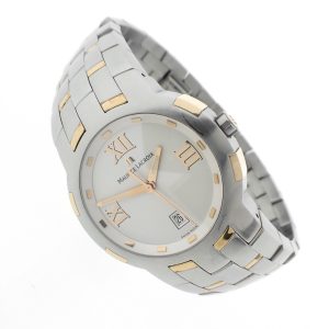 Maurice Lacroix Milestone; Goud/stalen heren horloge