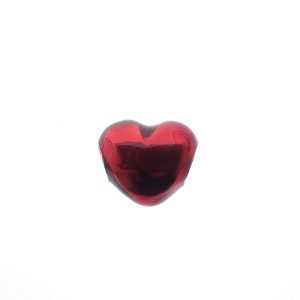 zilveren pandora bedel metallic red heart
