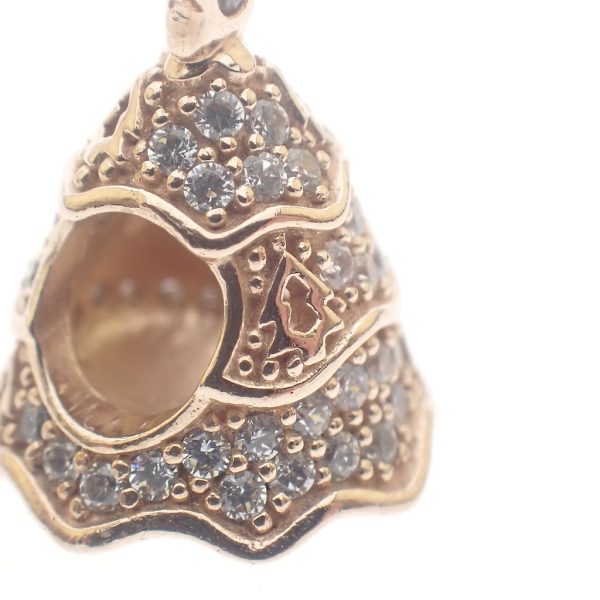 Pandora Moments bedel; Rosé verguld; Pavé Christmas Tree
