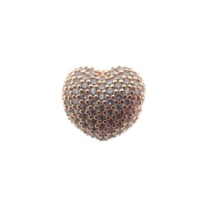 oségouden pandora clip bedel pavé heart