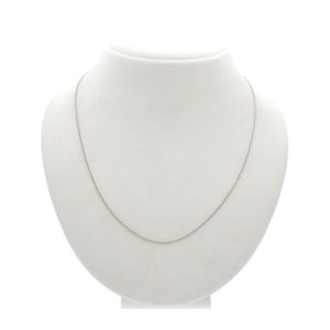 14k witgouden dunne ankerschakel ketting