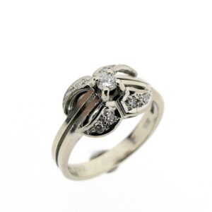 art deco ring goud