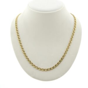 Gouden marine/gourmet schakel ketting | 50 cm