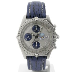 Breitling Chronomat 'Blue Impulse' Chronograaf; Limited edition heren horloge