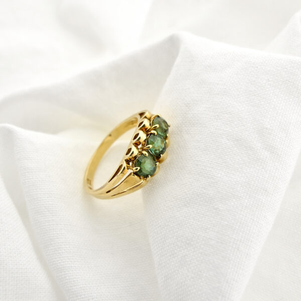 Gouden ring met Smaragd