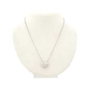 platina witgouden Tiffany & co. etoile ketting met hart hanger en diamant