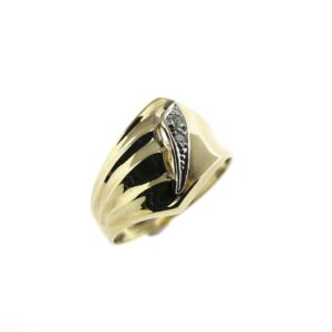 8 karaat dames ring met zirconia