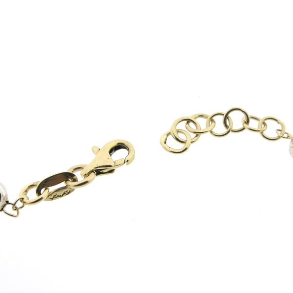 18 Krt. Bicolor armband gemaakt van een rozenkrans