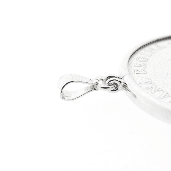 Zilveren 10 gulden munt hanger Juliana 1973