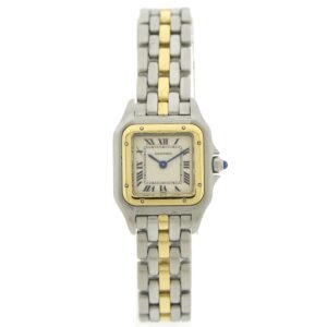 Cartier Panthère '1 Row'; 18k. goud/stalen dames horloge