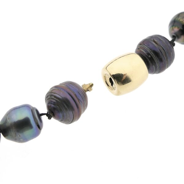 Gouden parel collier; Tahiti parels | 43 cm