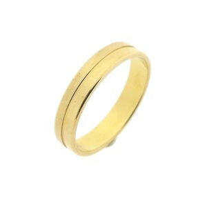 14 karaat gouden heren ring met gravure